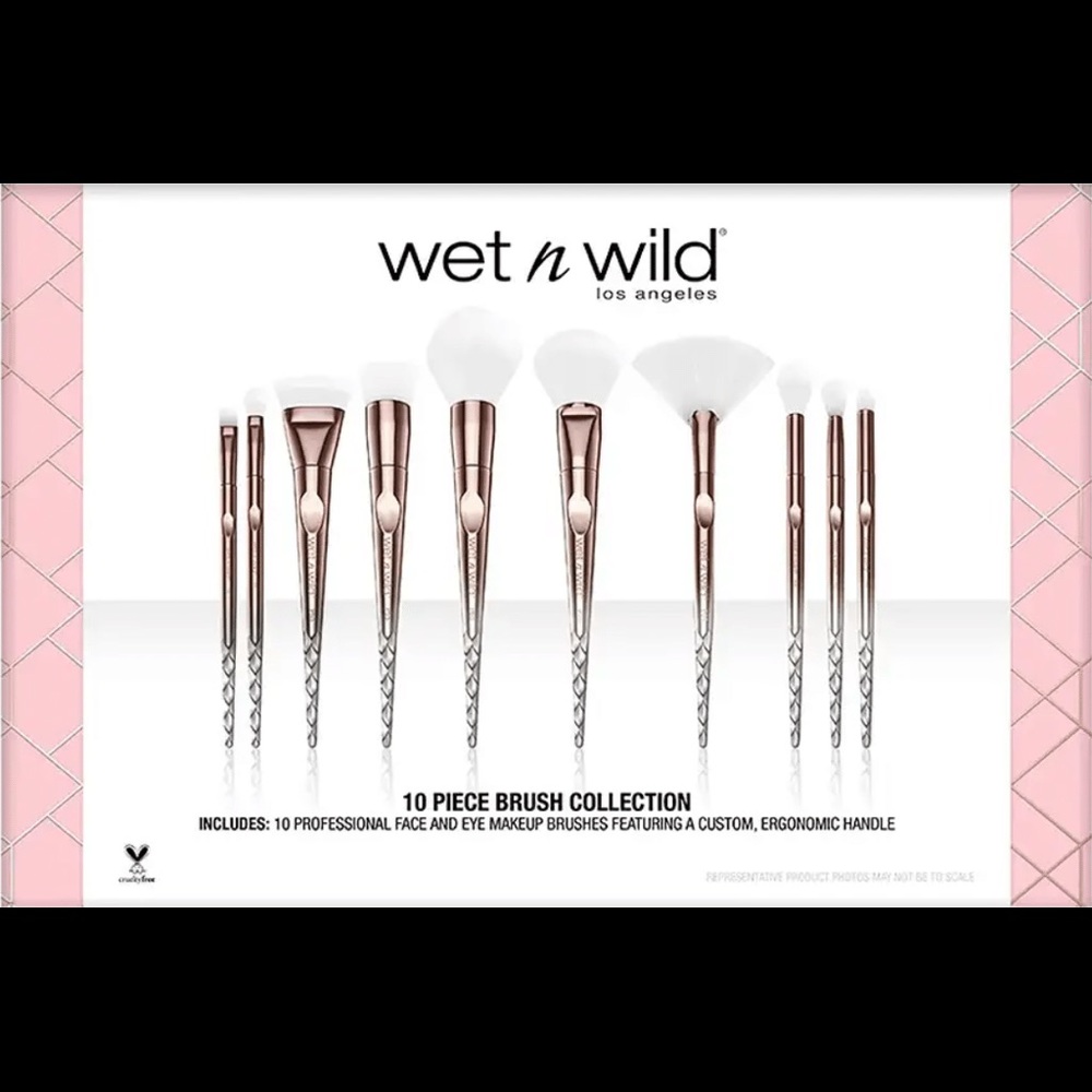 Wet N Wild 10 Piece Rose Gold Brush Collection